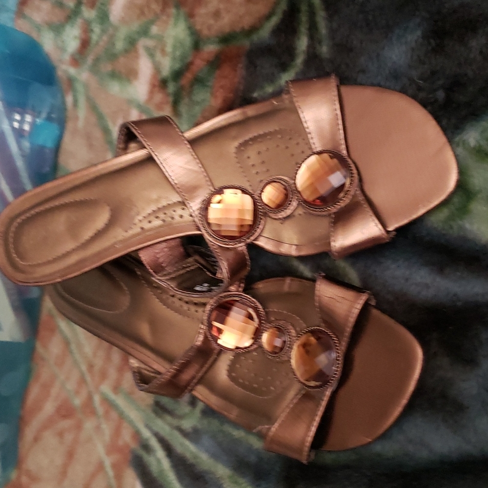 Size 9.5 Bronze Sandals